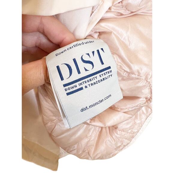 NWT Moncler Elias Oversized Long Parka Jacket Down Filled Light Pink Sz 3/US L - Picture 10 of 15